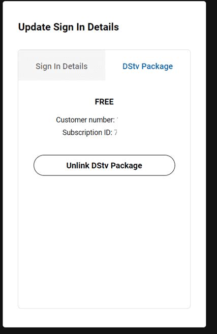 how to unlink dstv account